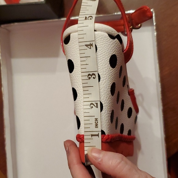 Peep Toe Wedge Heels Red with Polka Dot - Picture 8 of 8